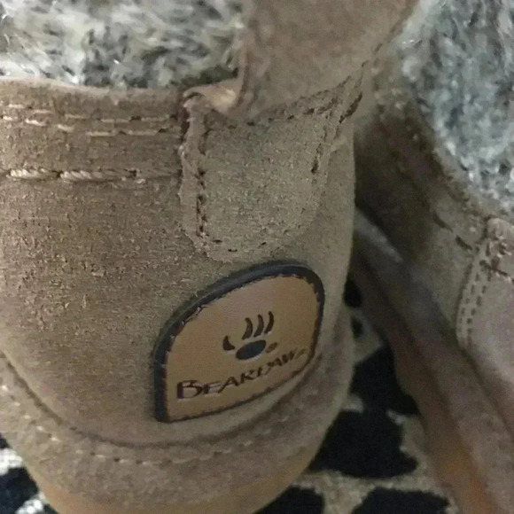 Bearpaw boots booties 6 suede wool - Picture 4 of 10